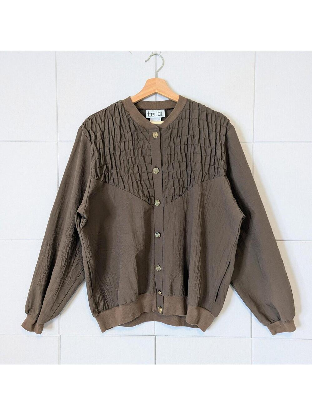 Vintage 80s light windbreaker cardigan jacket